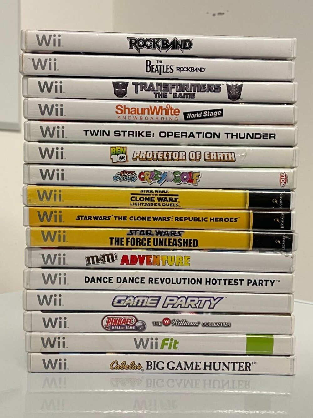 Nintendo Wii Game Lot 16 Games Just Dance Star Wars Rock Band & More TESTED!